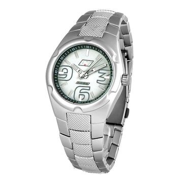 Silver Polycarbonate Dress Watch