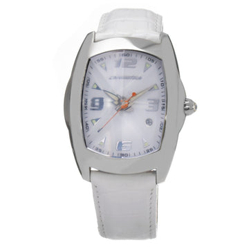 White Leather Dress Watch