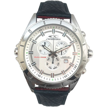 Black Leather Dress Watch