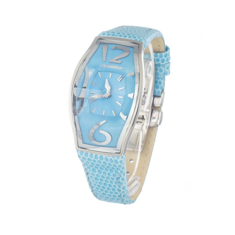 Blue Leather Bracelet Watch