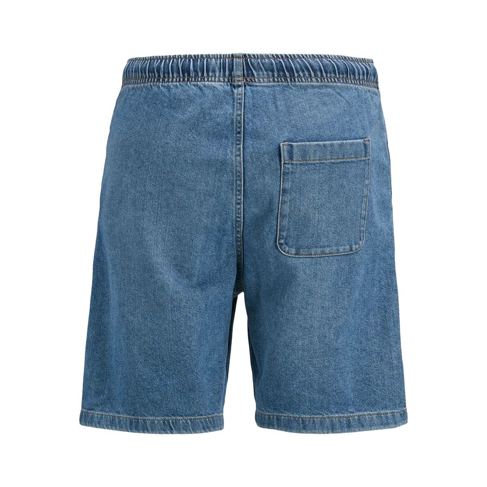 Light Blue Cotton Bermuda Shorts
