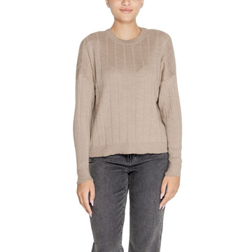 Beige Marabou Sweatshirt