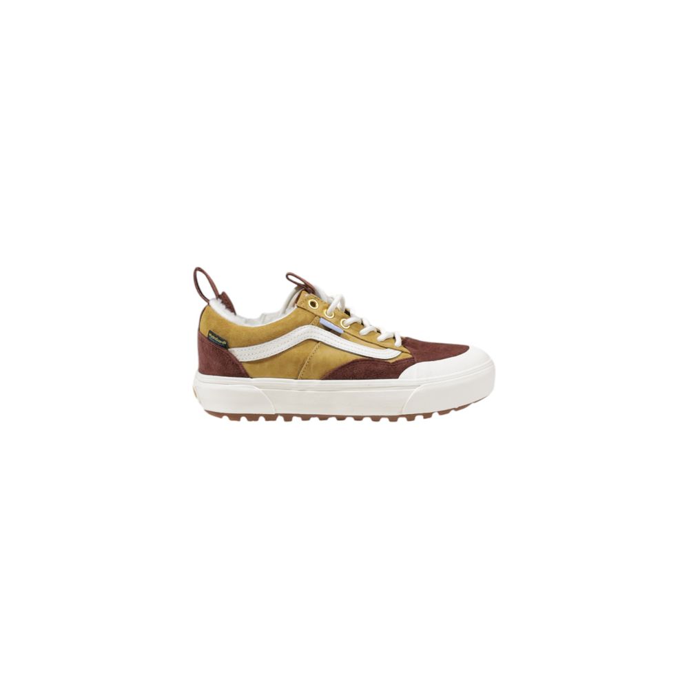 Beige Leather Athletic Sneakers