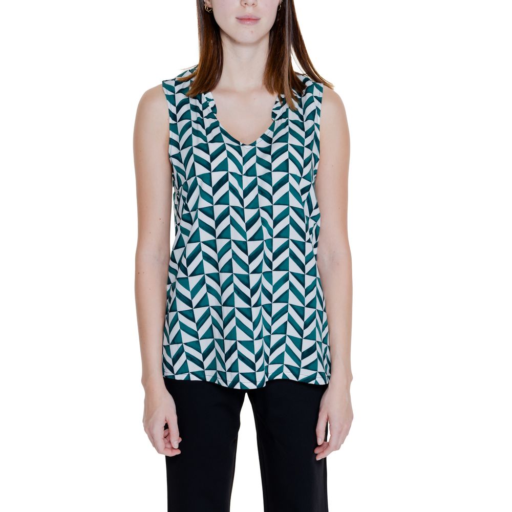 Green Viscose Tank Tops