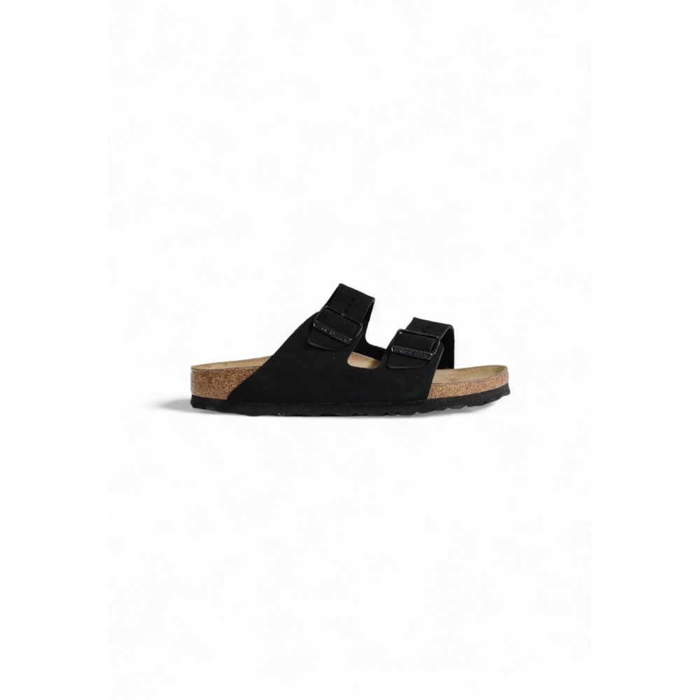 Black Suede Leather Sandals