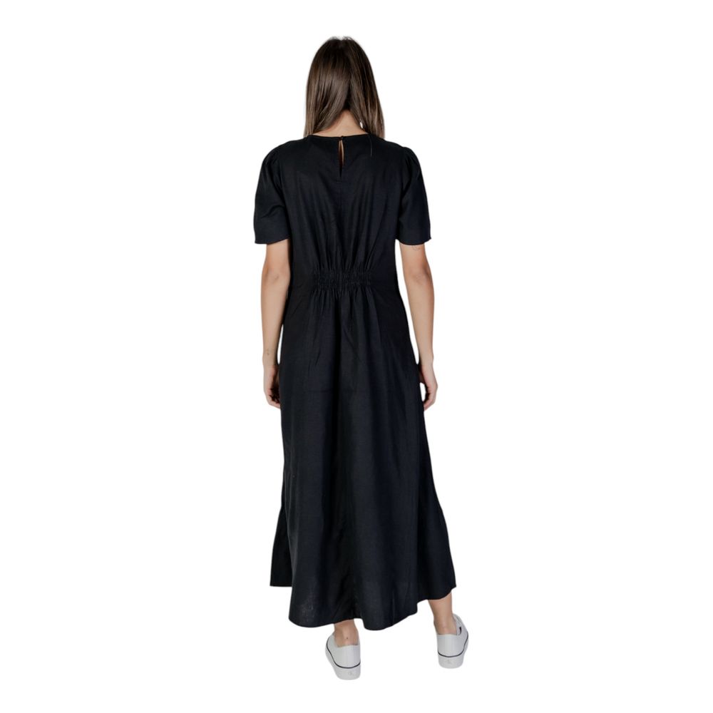 Black Linen Long Dress