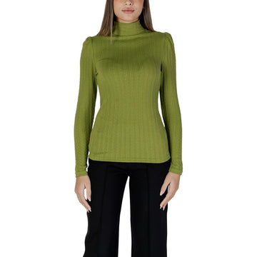 Green Polyester Long Sleeve T-Shirt
