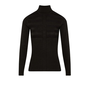 Black Viscose Turtleneck