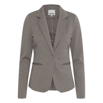 Beige Polyester Blazer