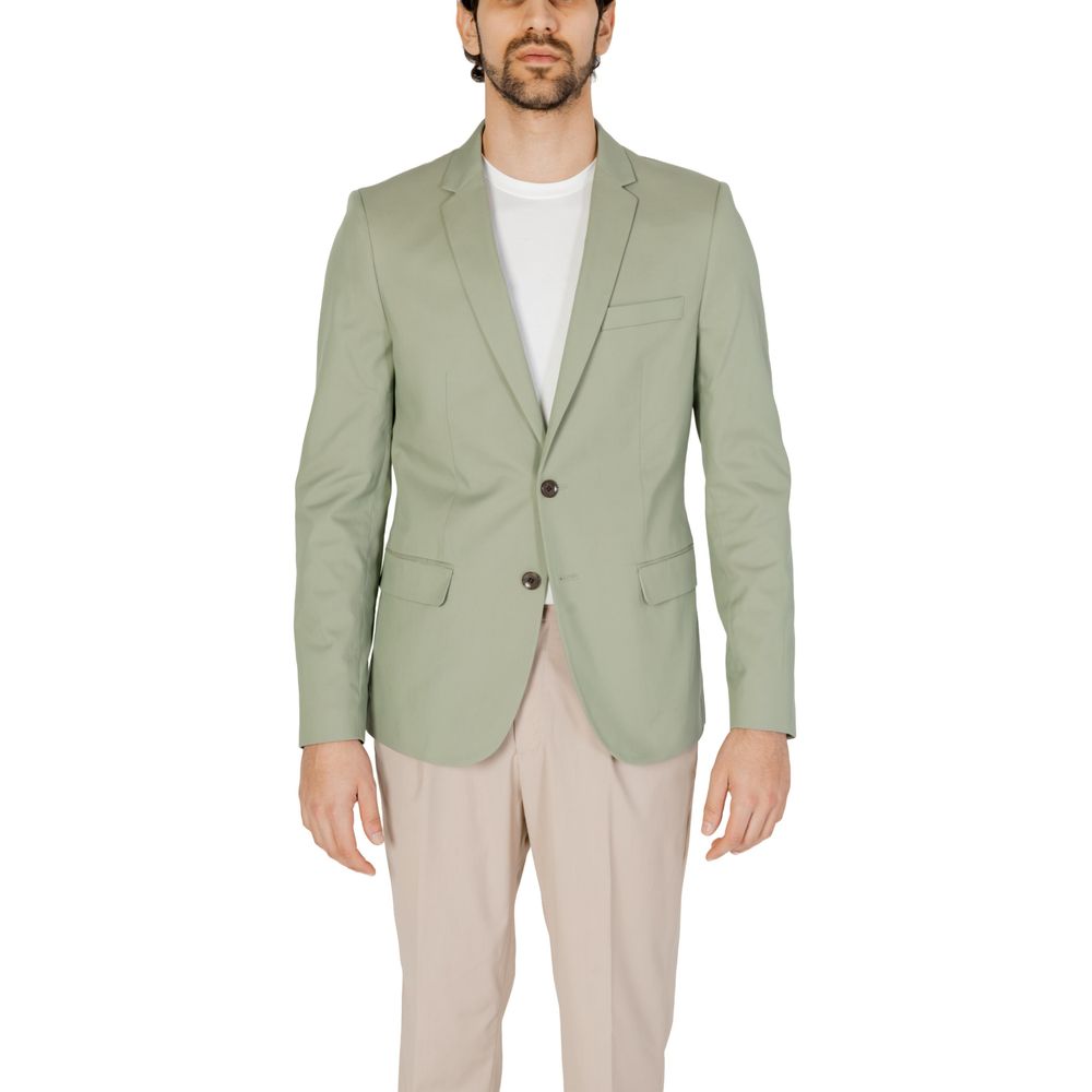 Green Cotton Blazer