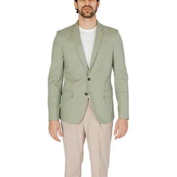 Green Cotton Blazer