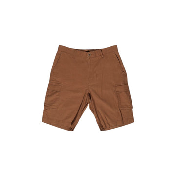 Brown Linen Bermuda Shorts