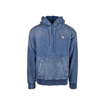 Blue Cotton Hoodie