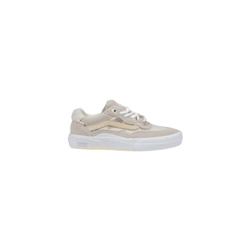 Beige Suede Leather Athletic Sneakers