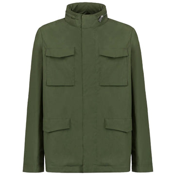 Green Cotton Men's Jacket