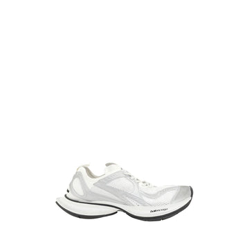 White Polyethylene Athletic Sneakers