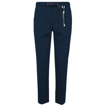 Blue Cotton Men Pants