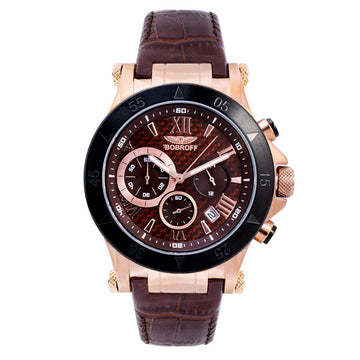Brown Leather Dress Watch