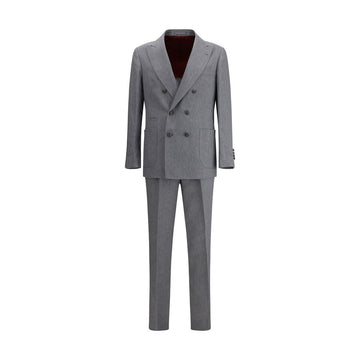 Gray Linen Two-Piece Suit