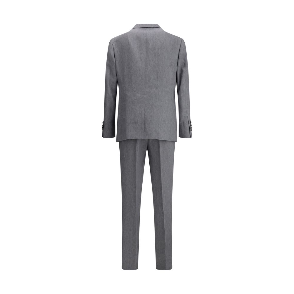 Gray Linen Two-Piece Suit