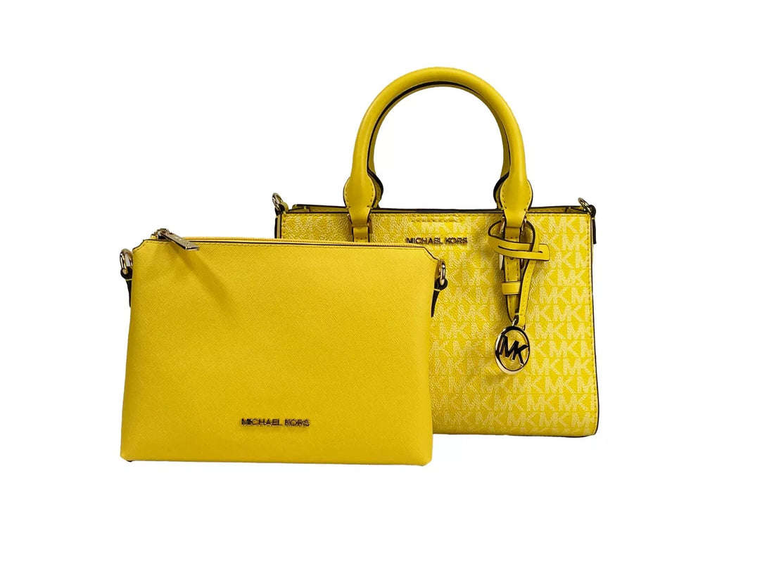 Charlotte 3 in 1 Satchel Bag Crossbody Golden Yellow