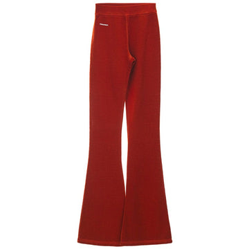Red Cotton Athletic Pants