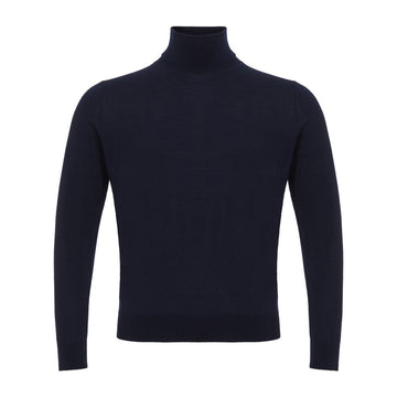 Blue Cashmere Turtleneck
