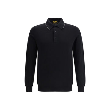 Black Cotton Polo Shirt