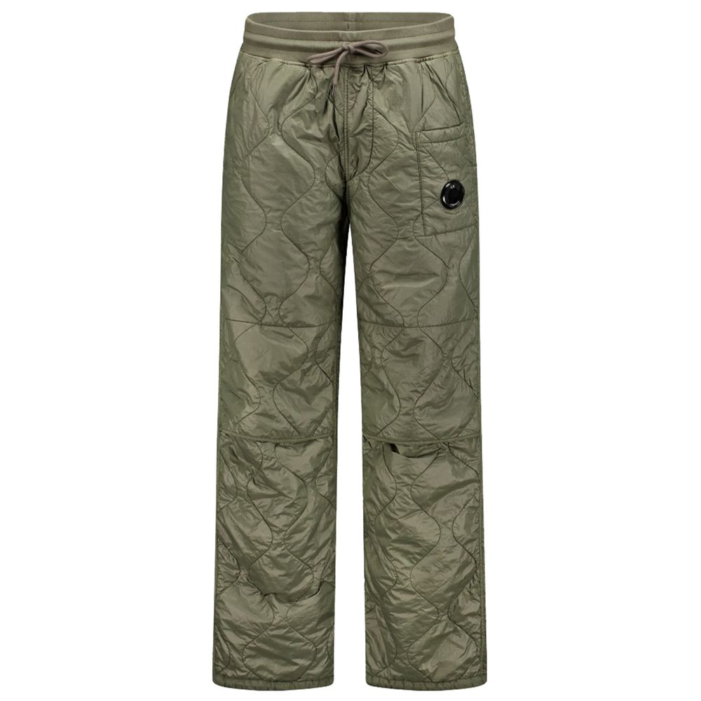 Green Nylon Men Pants