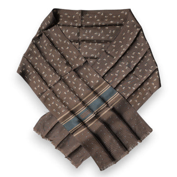 Brown Fantasy Silk Neck Wrap Shawl Scarf