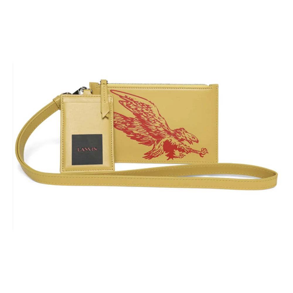 "Sunshine Yellow Leather Men Wallet"