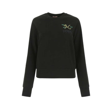 Black Cotton Sweatshirt