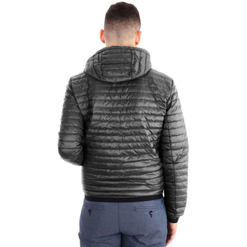 Gray Nylon Men Jacket