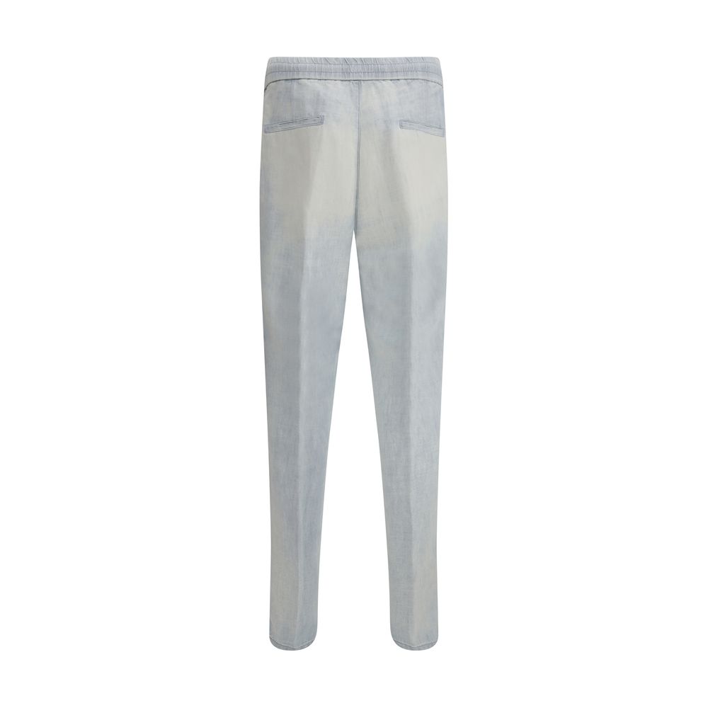 Jeans with drawstring waistband