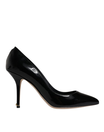 Black Patent Leather High Heels Pumps Shoes