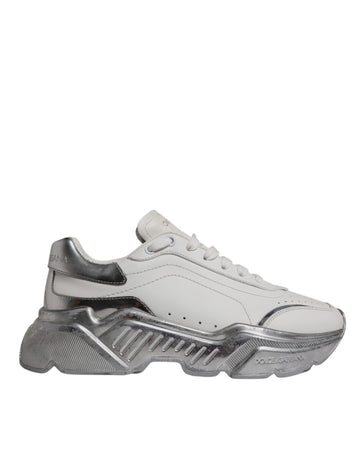 White Silver Daymaster Low Top Sneaker Shoes