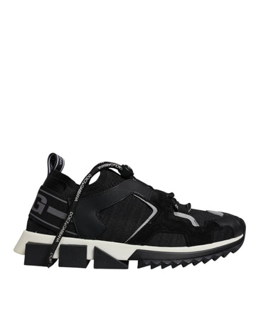 Black Mesh Sorrento Trekking Sneakers Shoes