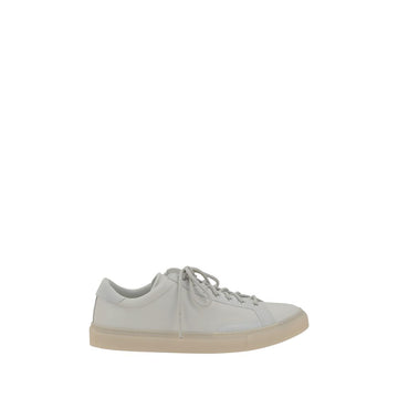 White Calf Leather Bos Taurus Low Top Sneakers