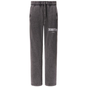Gray Cotton Men Trouser