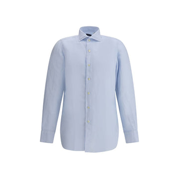 Light Blue Linen Dress Shirt