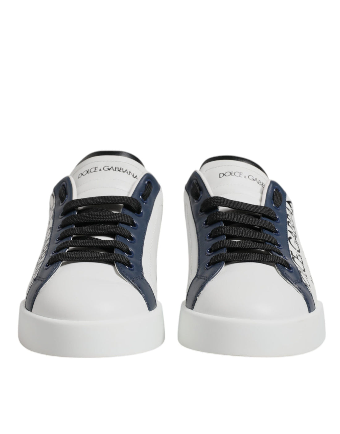 White Blue Crown Low Top Men Sneakers Shoes