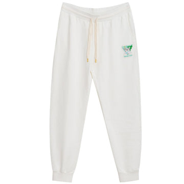 White Cotton Athletic Pants