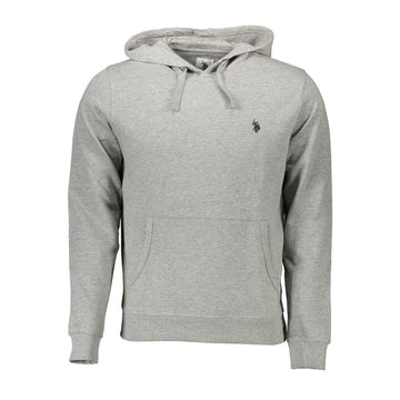 Gray Cotton Men Sweatshirt