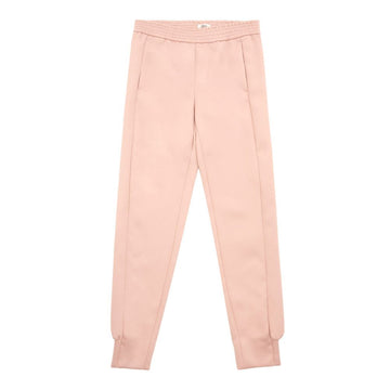 Elegant Pink Polyester Pants for Women