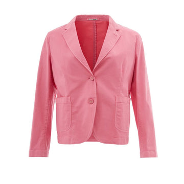 Elegant Pink Cotton Jacket for Her