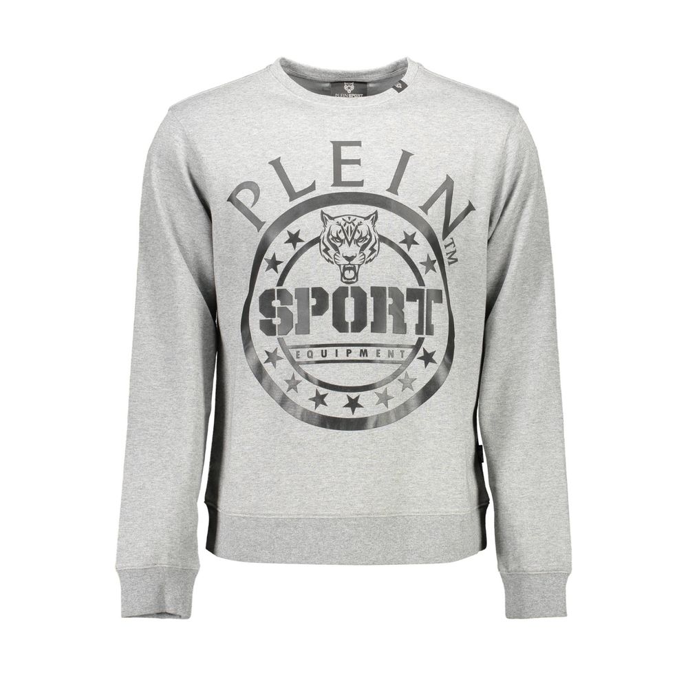 Gray Cotton Mens Sweater