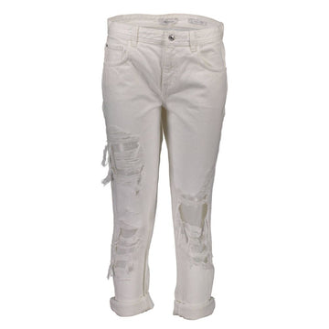 White Cotton Women Jeans