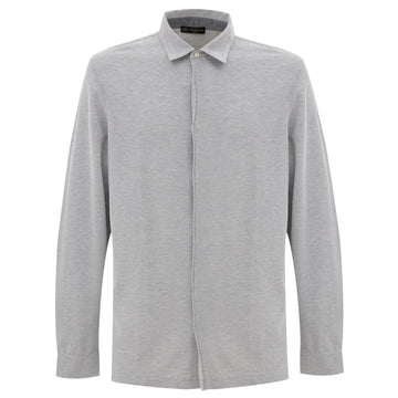 Gray Cotton Dress Shirt