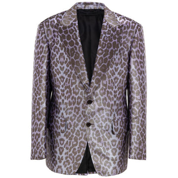 Purple Viscose Blazer
