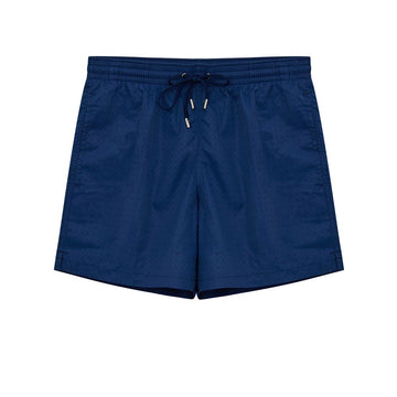 Blue Polyester Swim Shorts